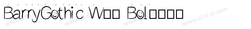 BarryGothic W00 Bol字体转换